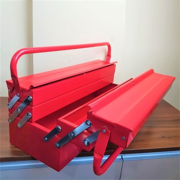 Kenmaster Tool Box 3 Susun Kotak Tatakan Alat Tukang Kotak Susun Pertukangan Besar ToolBox Besi