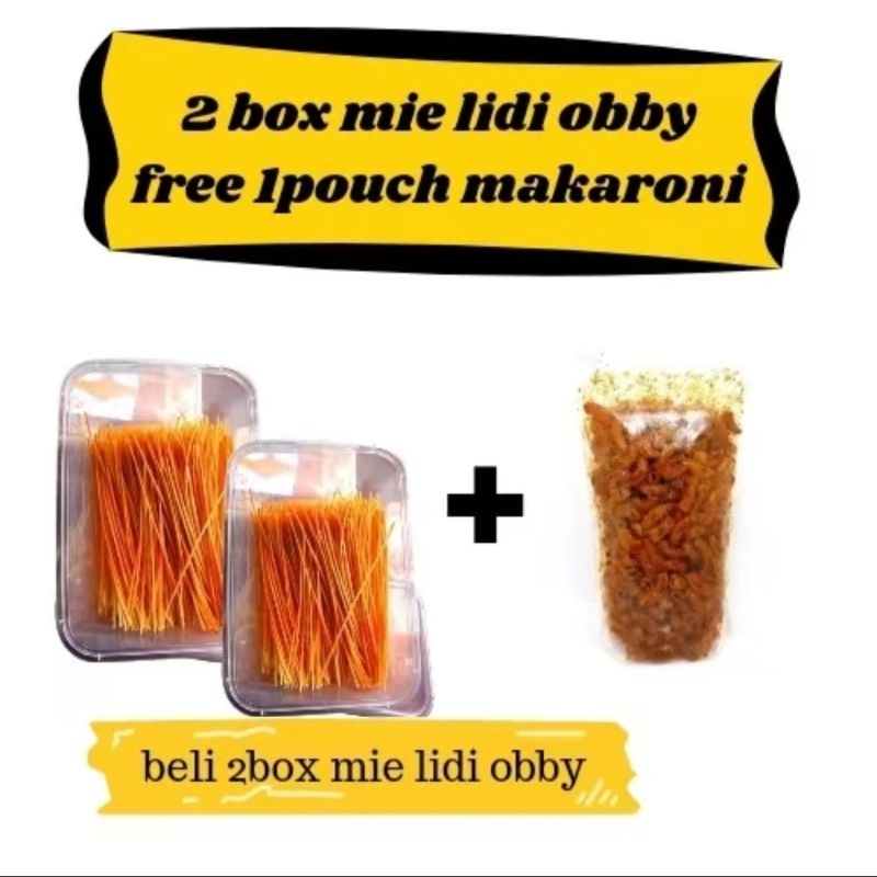 

Mie Lidi Obby - Beli 2 Box Mie Lidi Obby Free Makaroni 1 Pouch