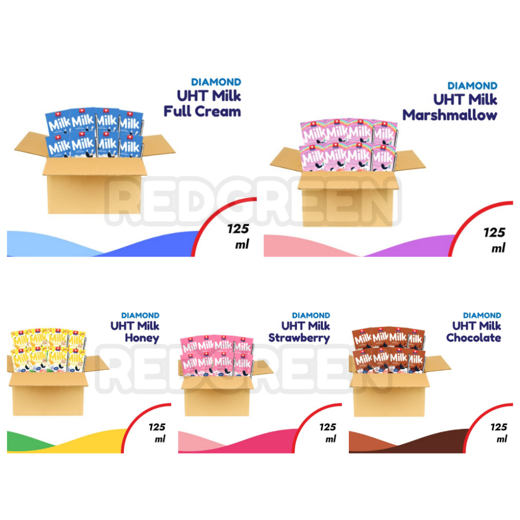 

susu diamond 125ml Susu UHT Diamond Milk 125ml susu aneka rasa