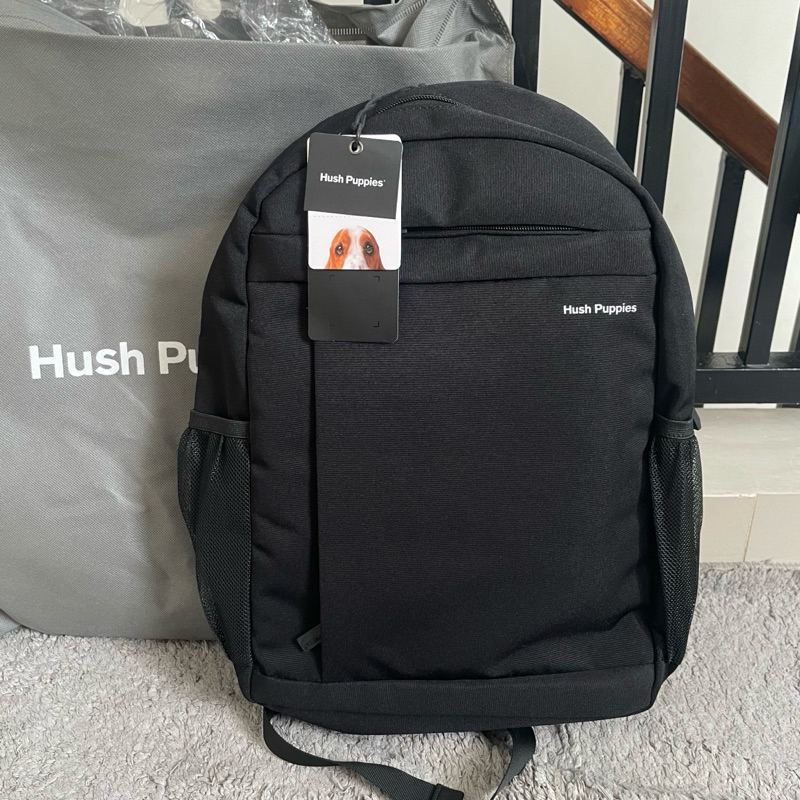 tas ransel hush puppies elissa backpack hitam black laptop 14 inch bag