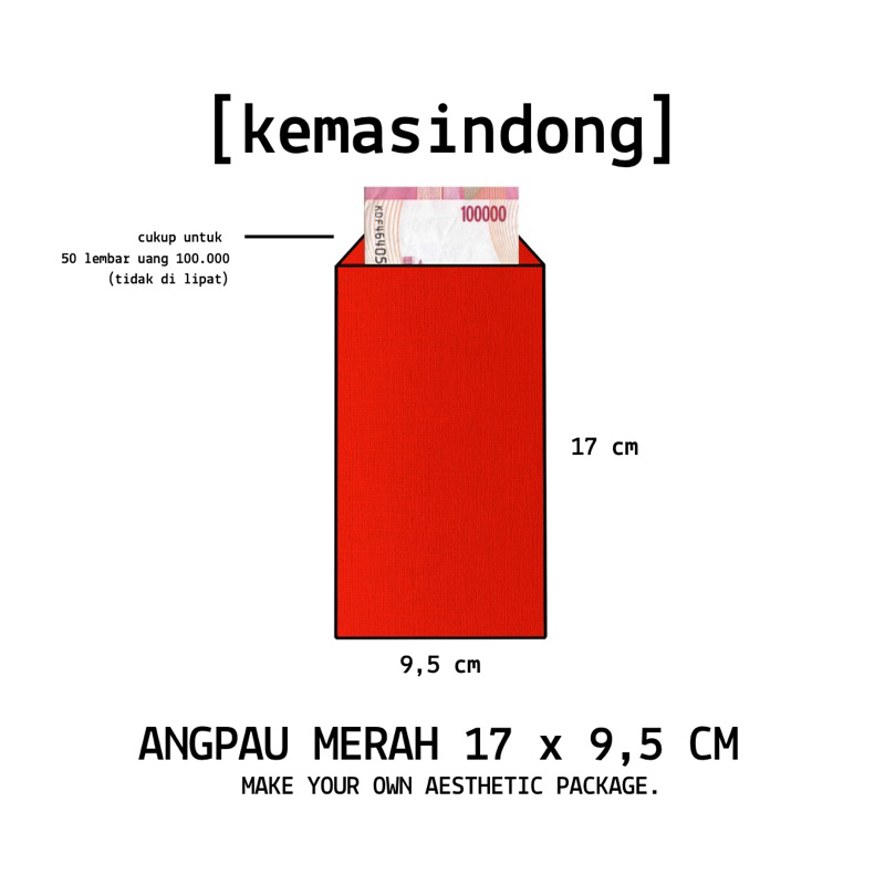 

KEMASINDONG AMPLOP LEBARAN LINEN MERAH