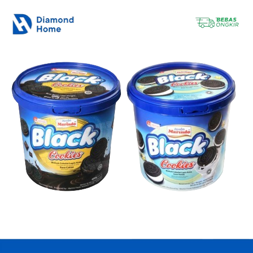

Marindo Black Cookies 400gram Coklat Vanila Kue Lebaran Kue Kering