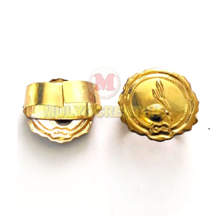 Ring Hasduk Kuningan Segi Delapan - Ring Pramuka Kuningan