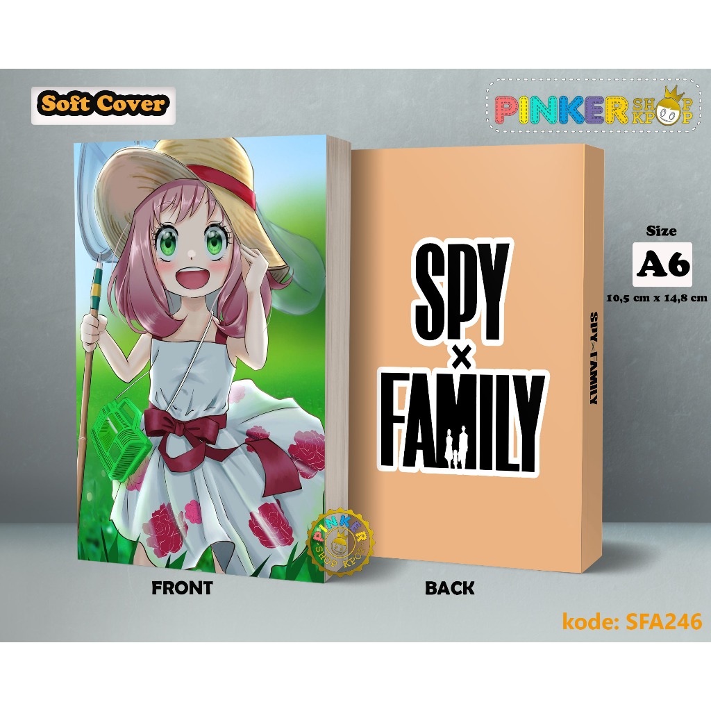 

(SFA246) Pocket Note Anime Anya Roger X Spy Family kode 4 Cover Softcover