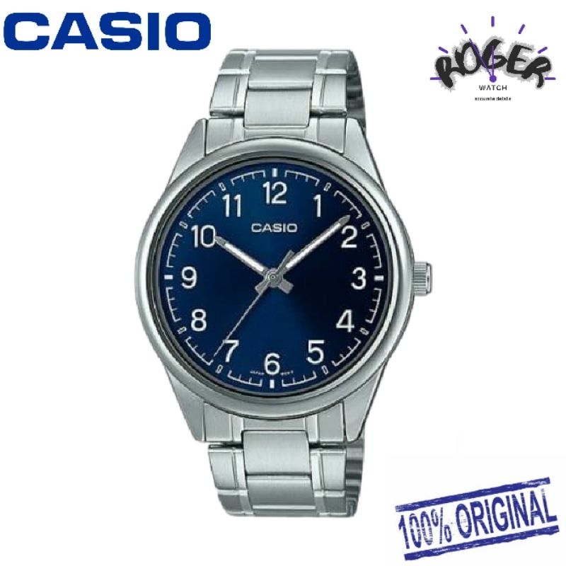 CASIO ORIGINAL Jam Tangan Pria MTP-V005D-2B4 Analog MTPV005D