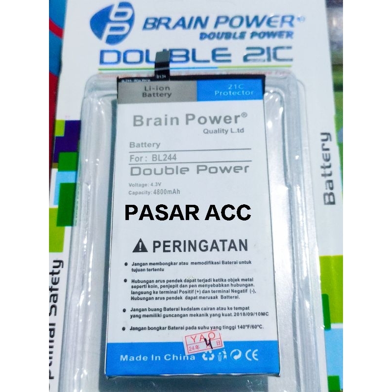 Baterai Suport P1 Turbo BL244 P1A42 Double power