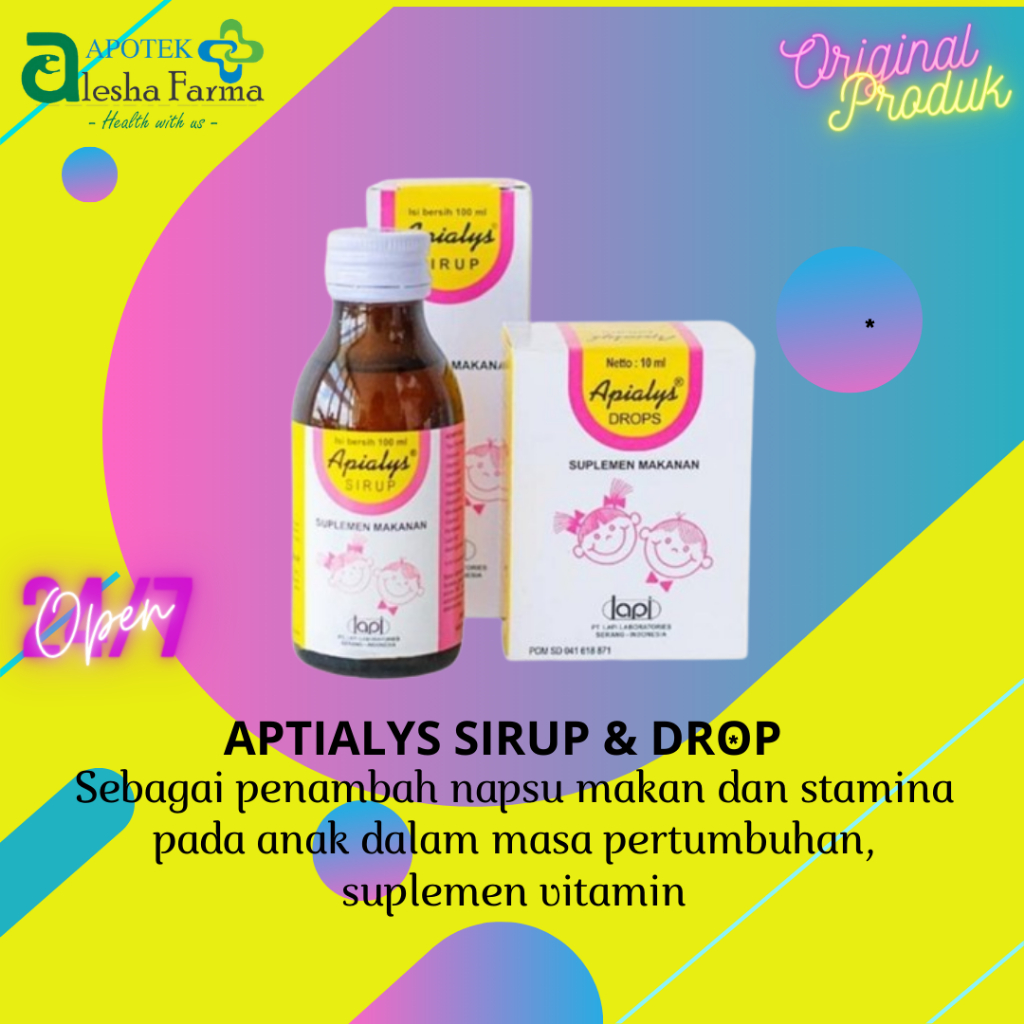 Apialys Sirup 100 ml | Apialys Drop | Multivitamin Apialys