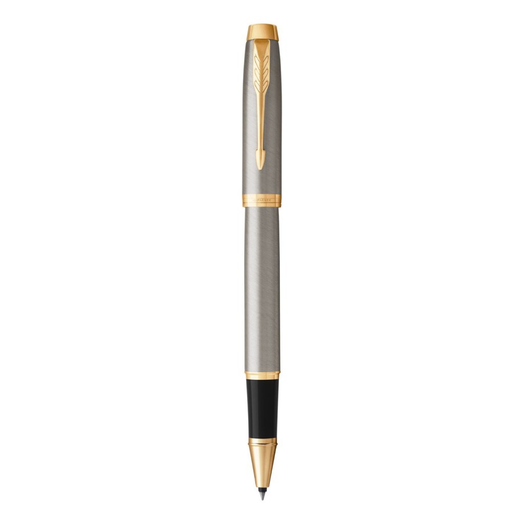 

Gramedia Medan - Parker IM Brushed Metal Gold Trim Rollerball