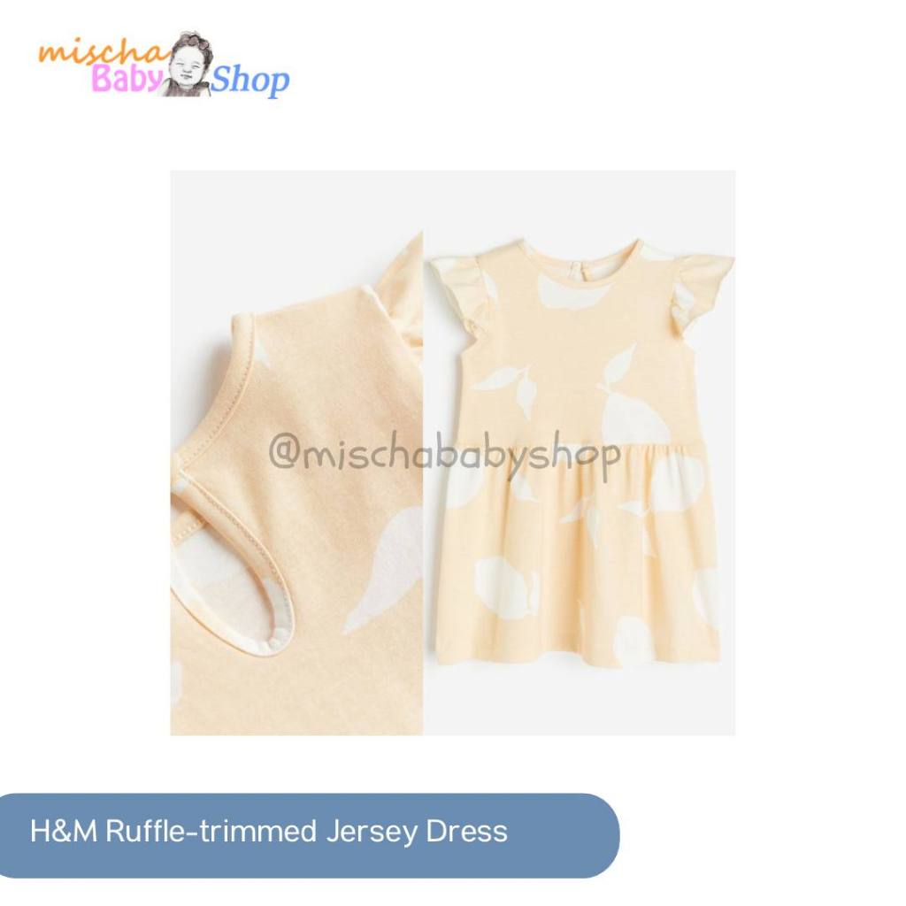 H&M Dress Light yellow/Lemons | Pakaian Anak Bayi Perempuan