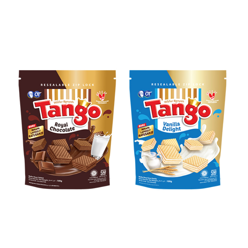 

Tango Wafer Pouch 100gr - Vanilla / Cokelat