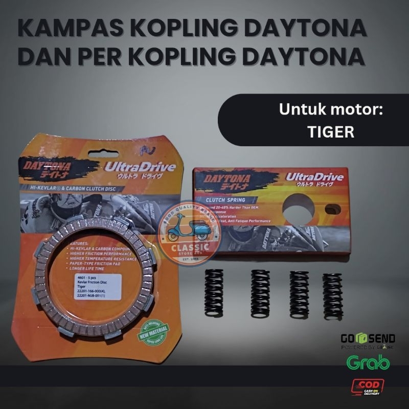 Kampas kopling daytona Tiger dan per kopling daytona Tiger