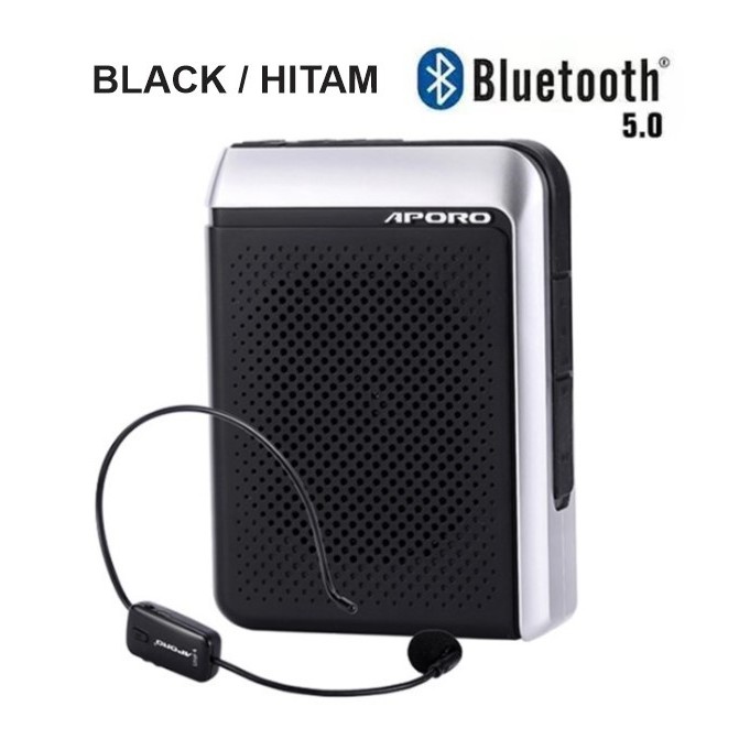 SPEAKER PINGGANG TOUR GUIDE LEADER MIC HEADSET WIRELESS UHF APORO T18