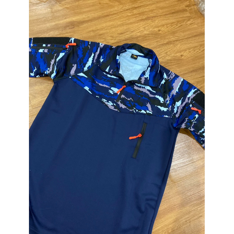 KAOS BDU SBP SCUBA LENGAN PANJANG/ LORENG BIRU TNI AU