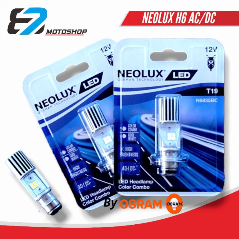 BOHLAM LAMPU LED NEOLUX T19 H6 PUTIH KUNING BY OSRAM