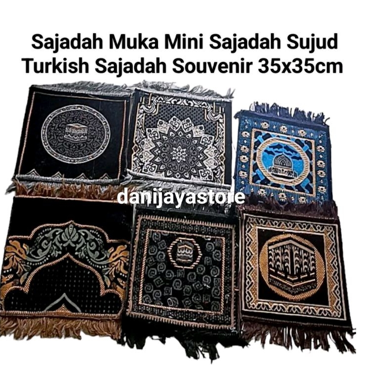 sajadah muka kecil sajadah sujud sajadah souvenir 35x35cm