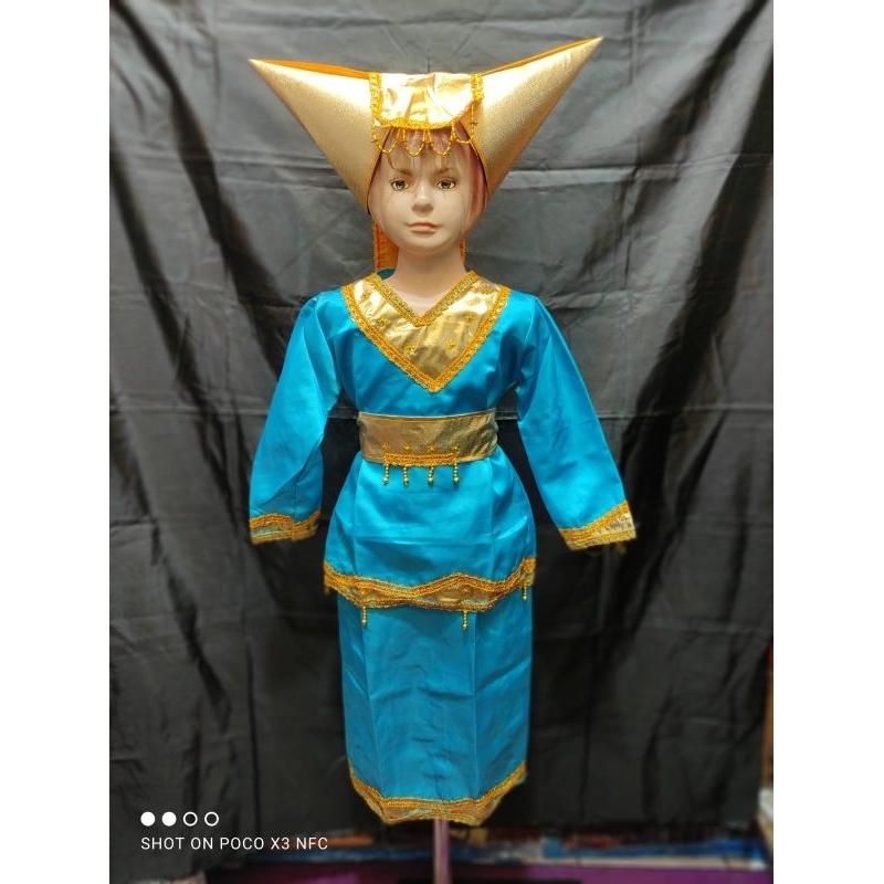 DISKON BAJU TARI TK/ BAJU KARNAVAL TK/ BAJU PADANG ANAK TK/ BAJU MINANG ANAK TK LENGKAP AKSESORIS