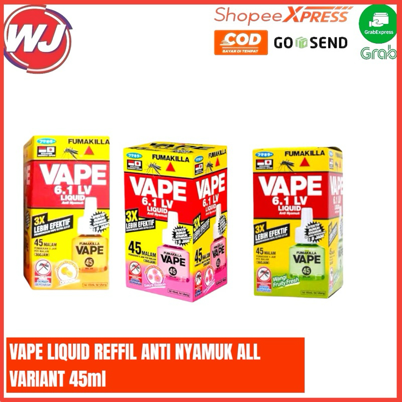 VAPE LIQUID ANTI NYAMUK ISI ULANG ALL VARIANT 45ml