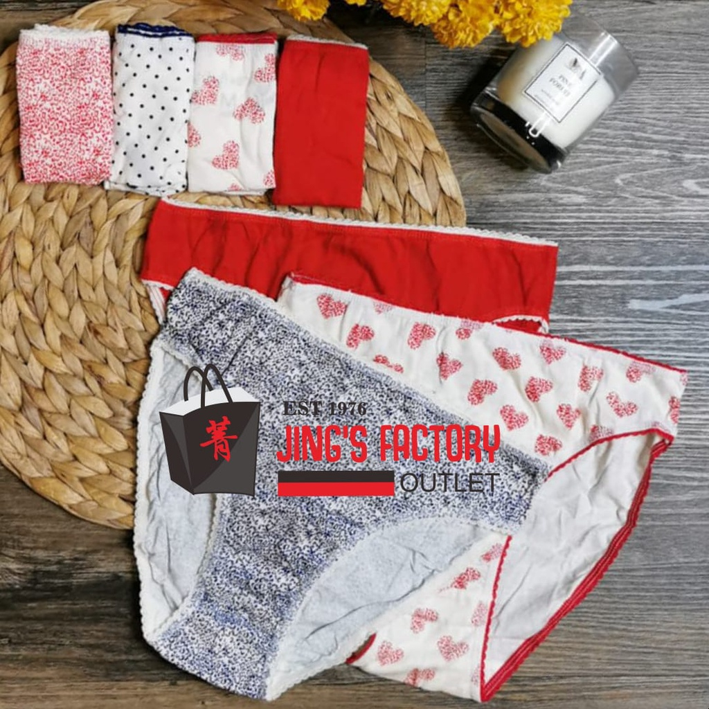 Sisa Export Jual Rugi 100% CD Apel Asli Arrow Apple - Celana Dalam Wanita Bahan 100% Katun / Kualita