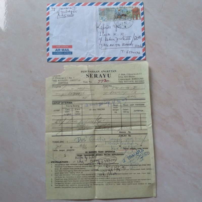 

Koleksi Korespondensi Kuno Jadul Sampul Surat Thn 2000 - YN1257