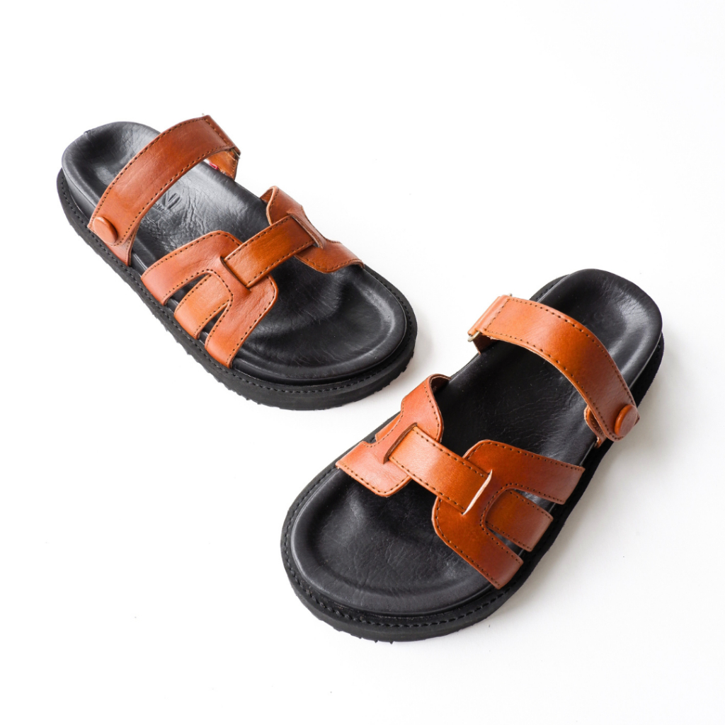 Sandal Wanita Kulit Asli Premium | BUCINI GV 215 B Leather Slippers