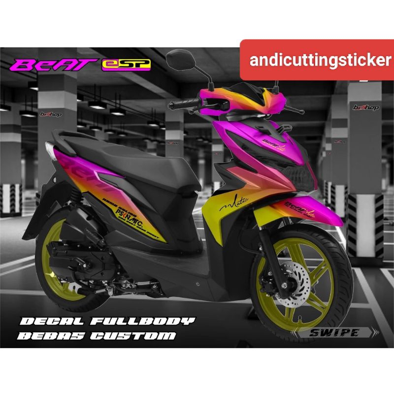 sticker decal fullbody beat esp/variasi fullbody Beat esp