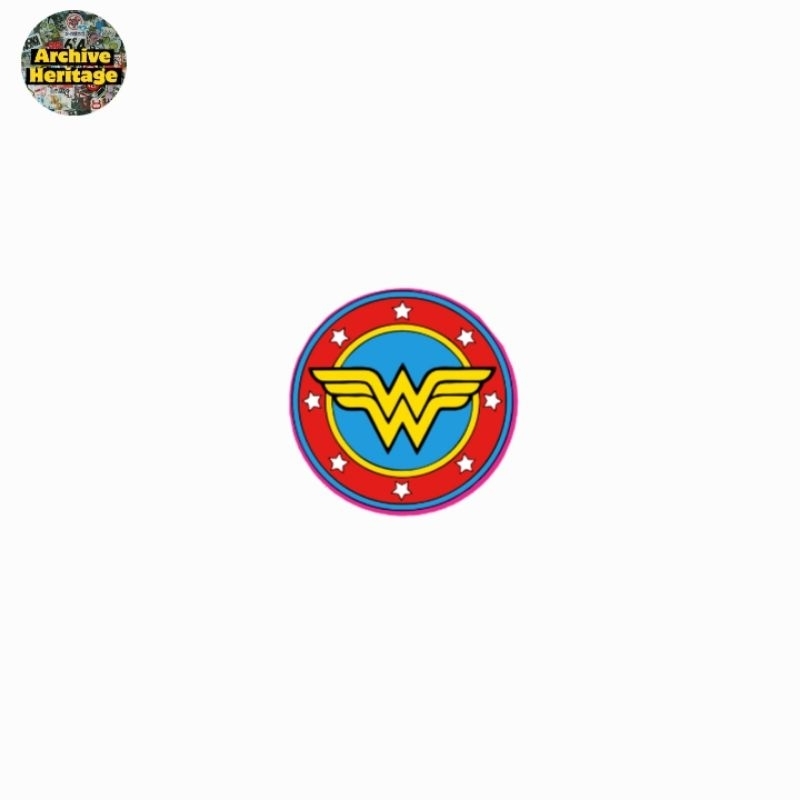 

sticker Wonder Woman logo superhero superman batman hulk stiker