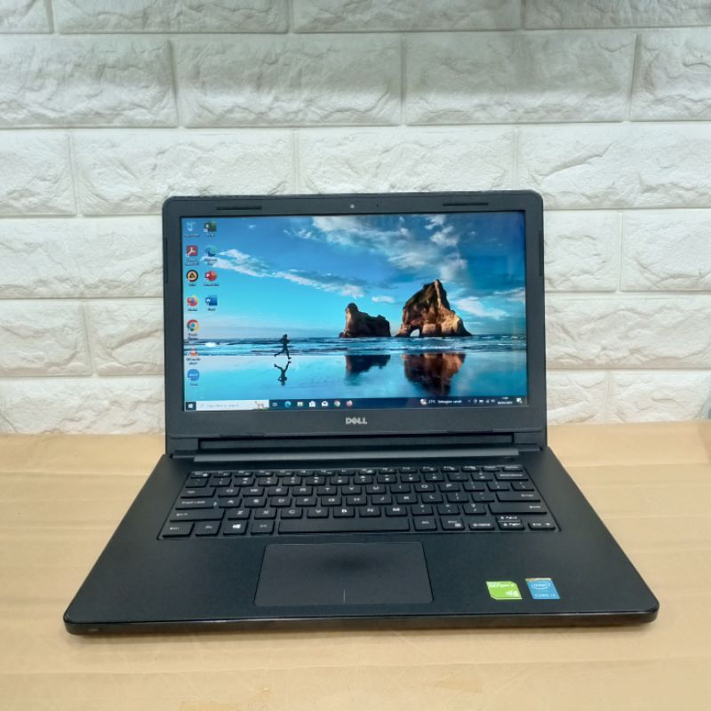 LEPTOP DELL INSPIRON 3458 INTEL CORE i3-4005U (4 CPUs) 1.7GHz RAM 4 SSD 256 VGA NVDIA GEFORCE 820M E