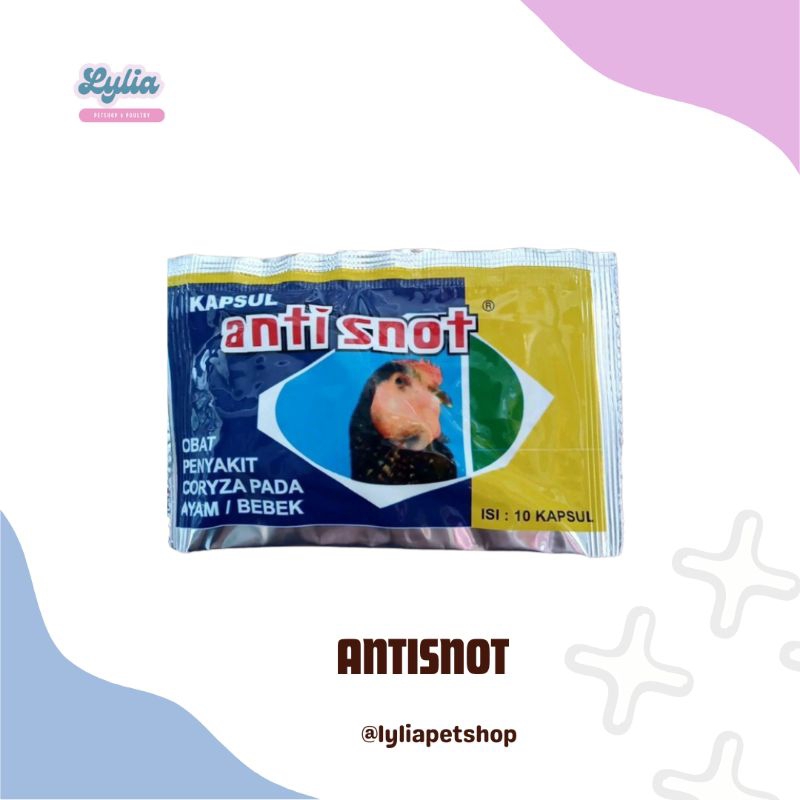 KAPSUL ANTISNOT Obat Snot corisa pada ayam/bebek