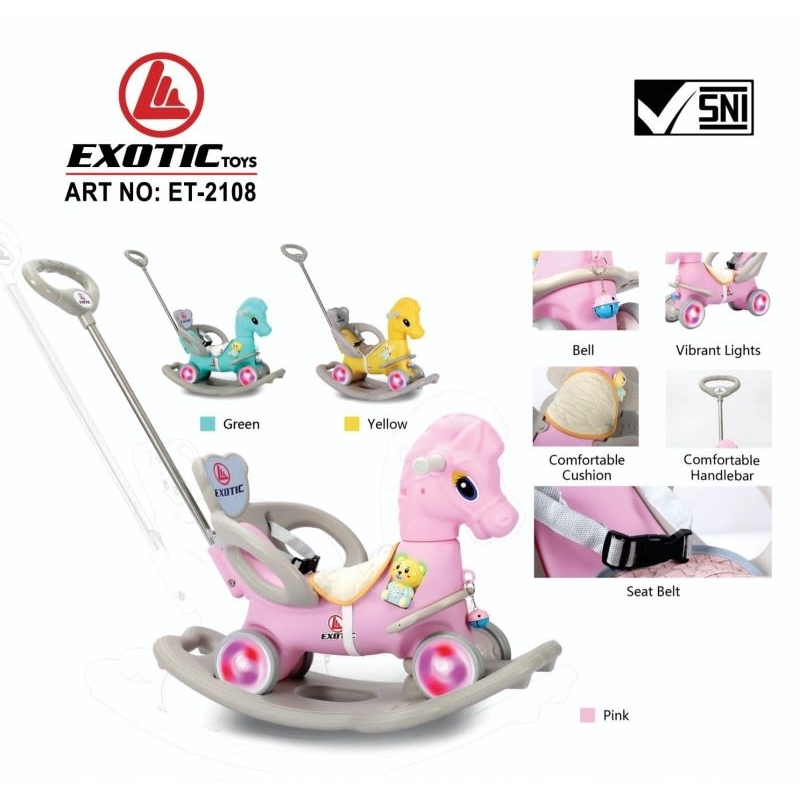 Mainan Kuda Dan Dino Ayunan Ride On Exotic