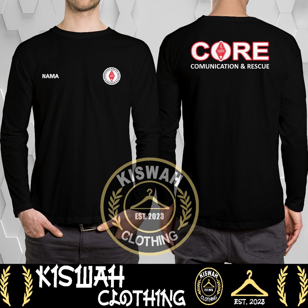 Kaos Tshirt ORARI CORE Communications & Rescue Lengan PanjangBaju Distro