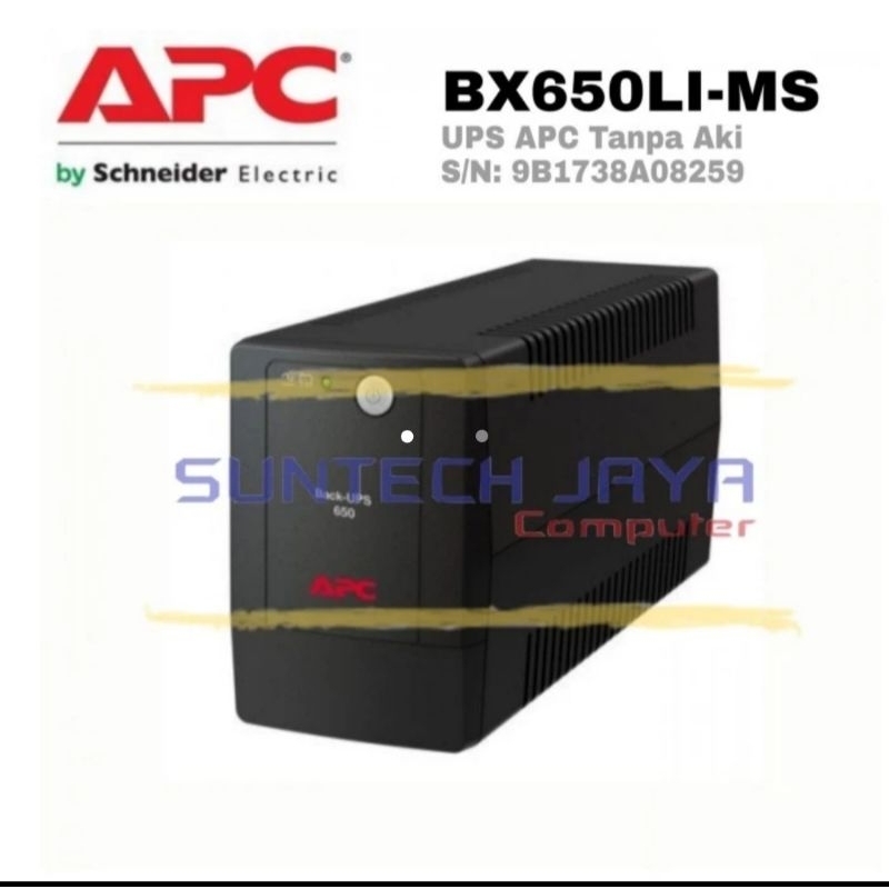 UPS APC BX650LI-MS Bekas Tanpa Aki