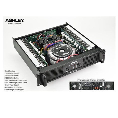 power amplifier ashley ev4000 original 4 channel power ashley ev 4000