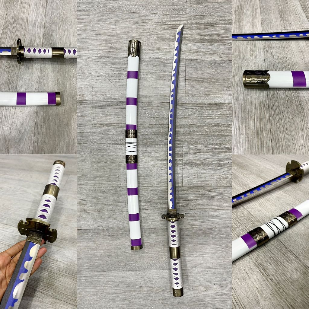 Aksesoris Cosplay Pedang Luffy Nidai Kitetsu Anime Manga One Piece Katana Onepiece Merch Cosplay Kat