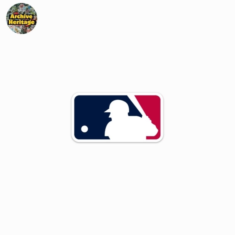 

sticker MLB logo major league baseball sport kasti sticker