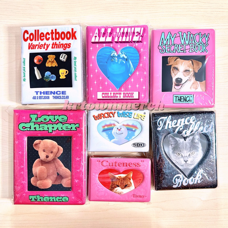 [READY STOCK] THENCE KOREA | Collect Book 1p 2p Glitter Black / White / Light Pink / Wacky Wise Life