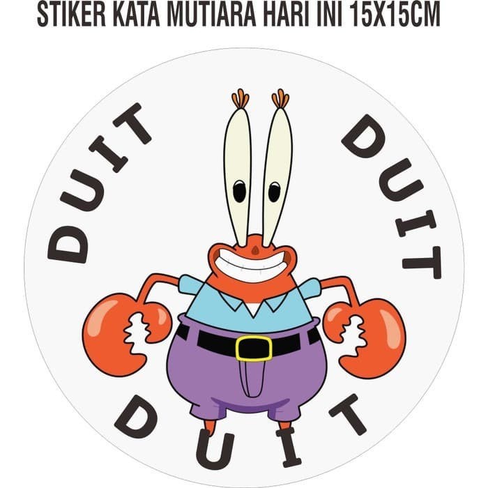 

STIKER KATA MUTIARA HARI INI 15X15CM