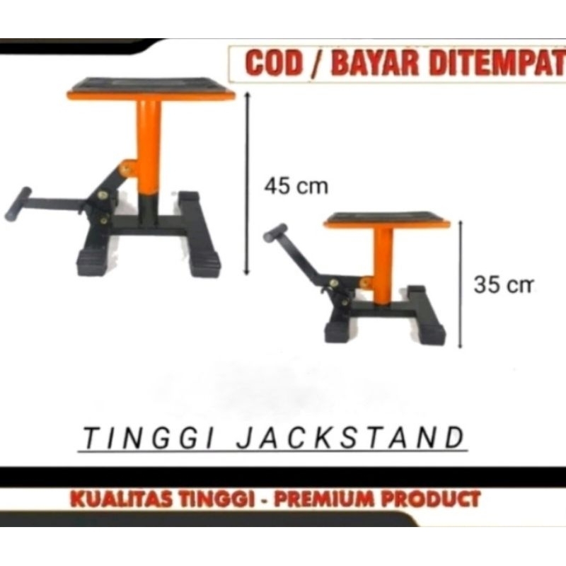 STANDAR PEDOK JACKSTAND MOTOR TRAIL UNIVERSAL CRF KTM KLX DTRECKER SUPERMOTOR