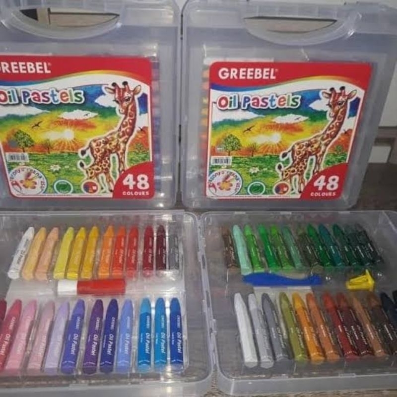 crayon warna warni greebel isi 48 warna/set