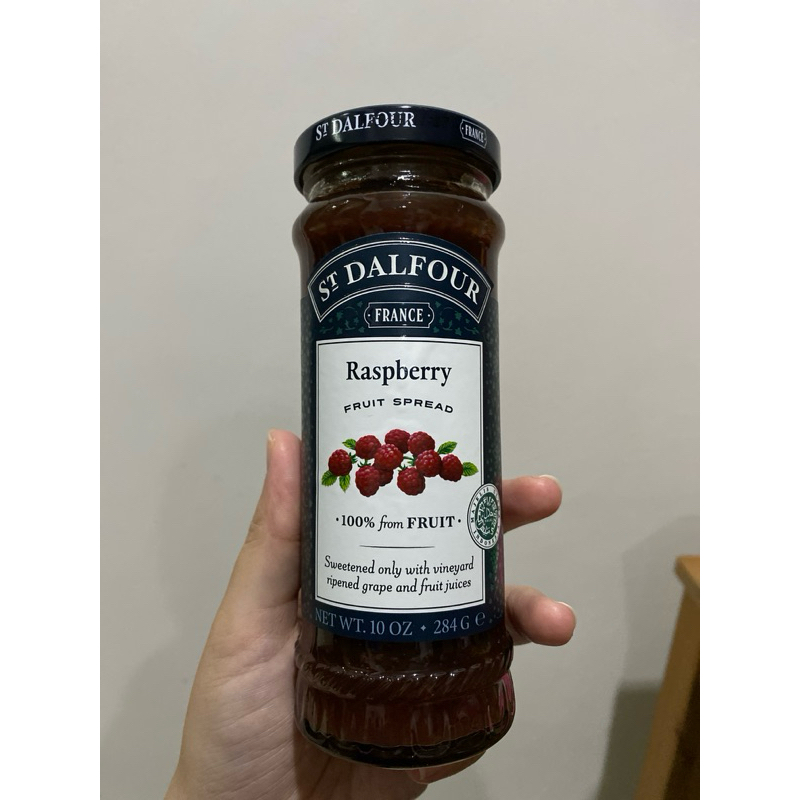 

st dalfour raspberry fruit spread 284 gram