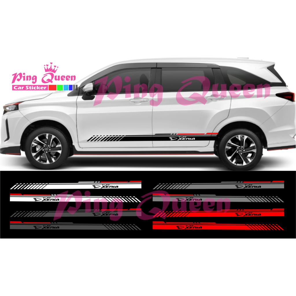 Sticker stiker mobil All New Xenia  striping sticker list mobil Daihatsu All New Xenia