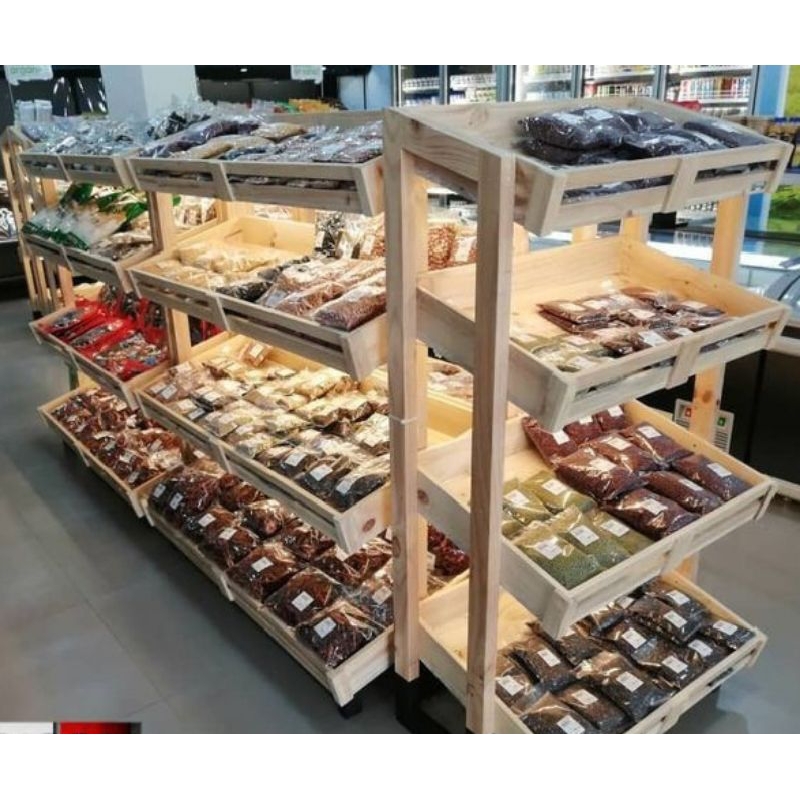 rak display 60cm/rak snack/rak makanan/rak roti