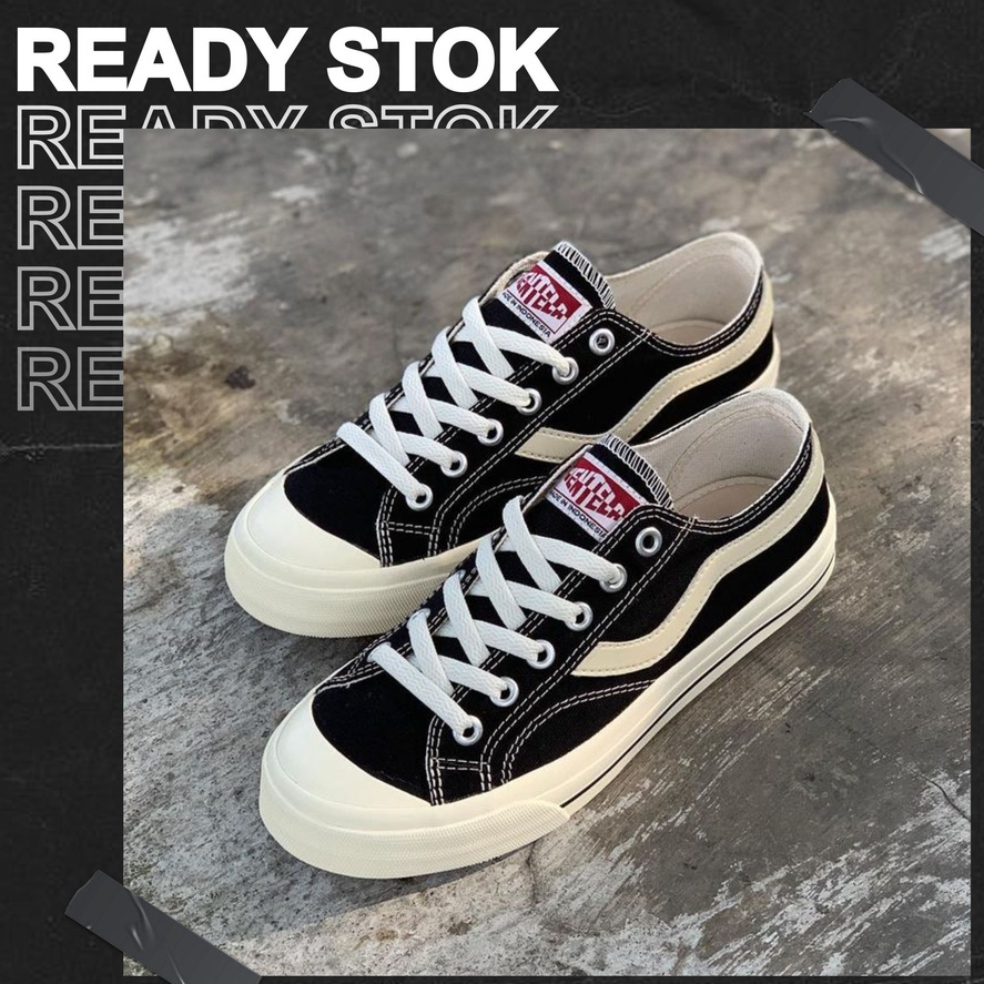 Sepatu Ventela Public Low Black Natural Original 100% - Ventela Basic Low Black Natural Original - V