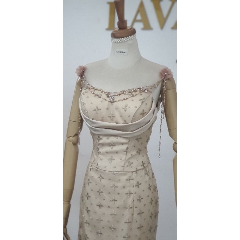 GAUN PESTA GOLD BARU BY LAVANI ATELIER