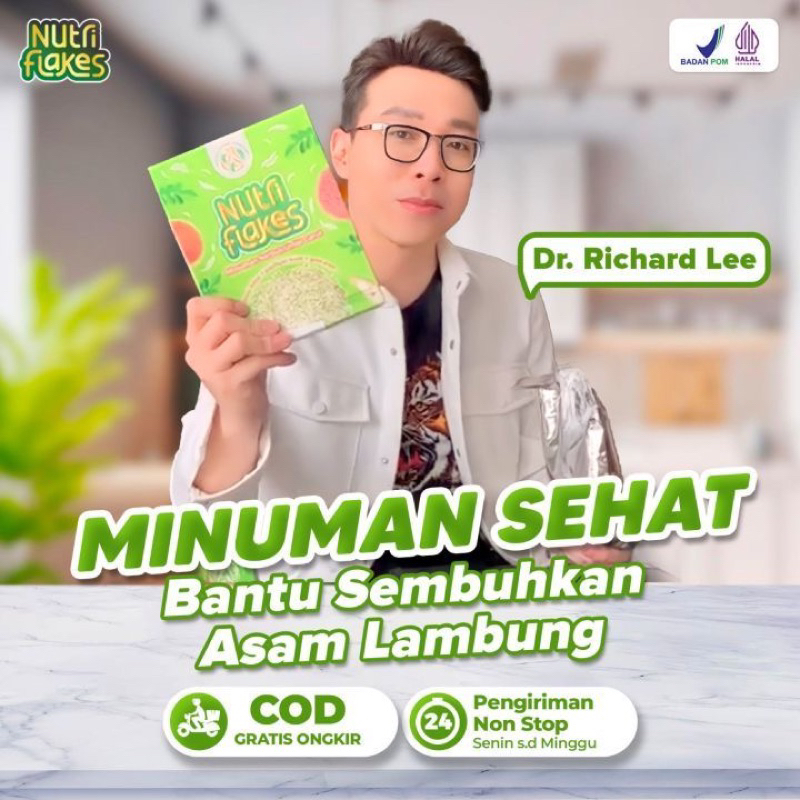 

1 Box Nutriflakes Sereal Sehat Mengatasi Maag Gerd dan Gangguan Pencernaan Halal BPOM