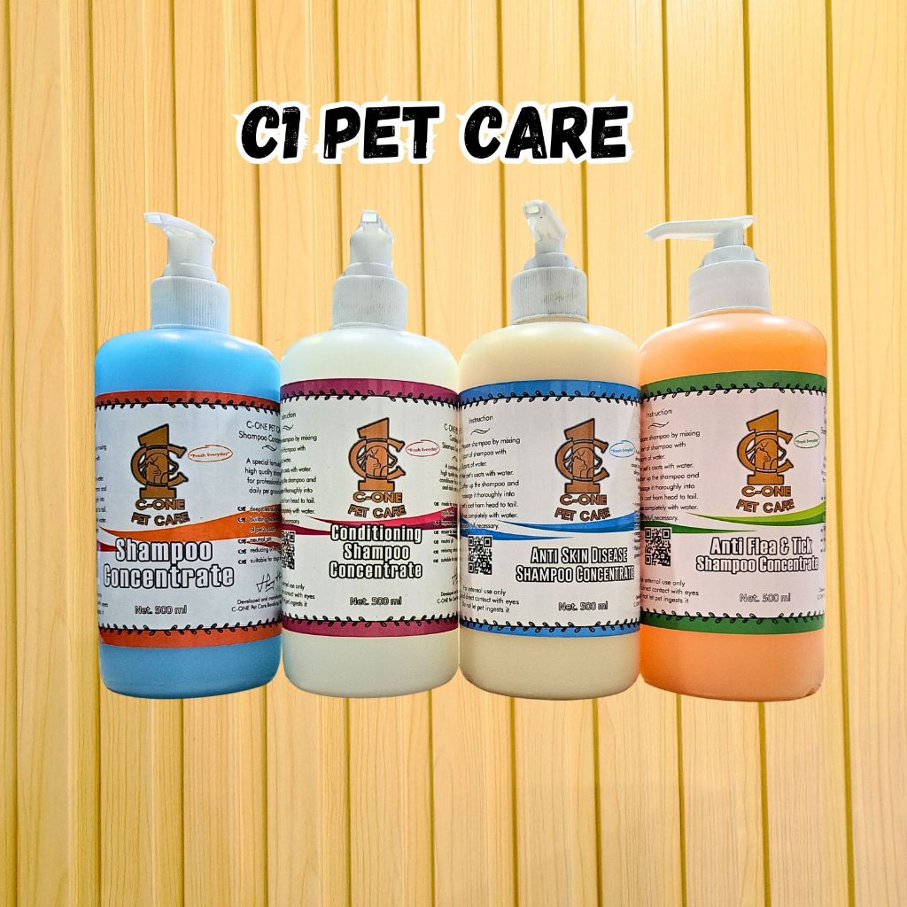 C1 PET CARE CONCENTRATE SHAMPOO 500ML SHAMPOO GROOMING CAT & DOG 500ML