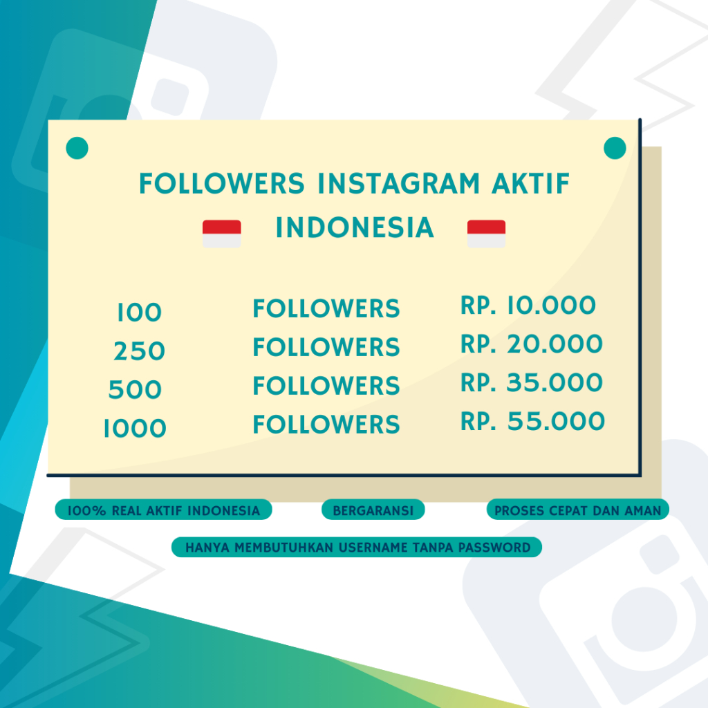 FOLLOWERS PERMANEN AKTIF