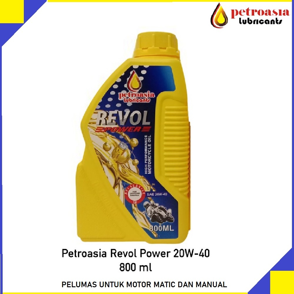 Pelumas Oli Mesin Petroasia Revol Power SAE 20W40 800mL 0.8L Full Mineral