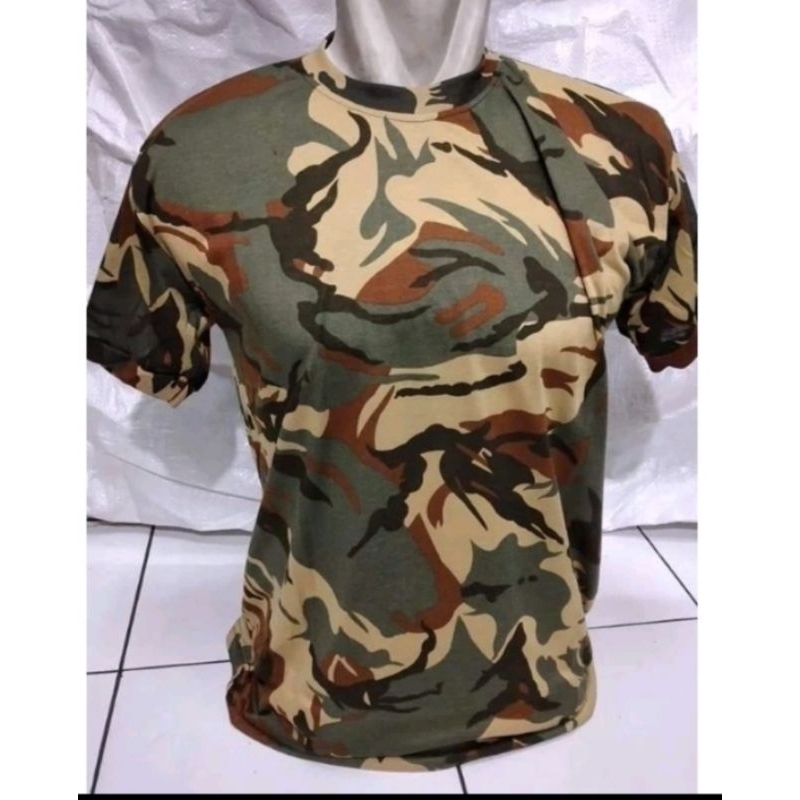 Kaos Loreng Libanon pendek Pria/Wanita Daleman army loeng