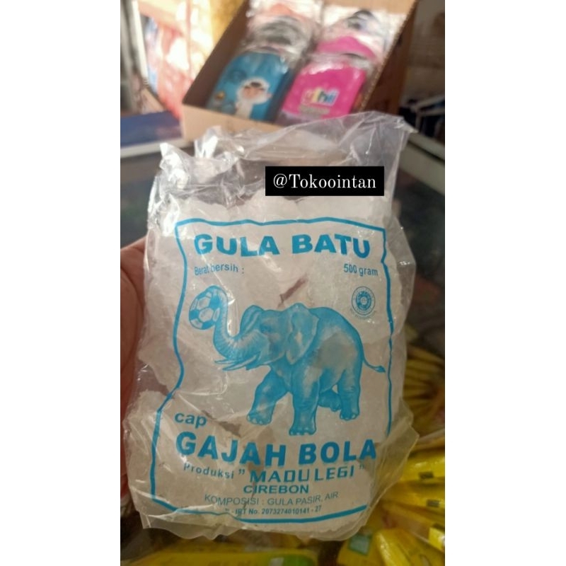 

Gula Batu Khas Cirebon Madu Legi cap Gajah Bola / Solusi Hidup Sehat