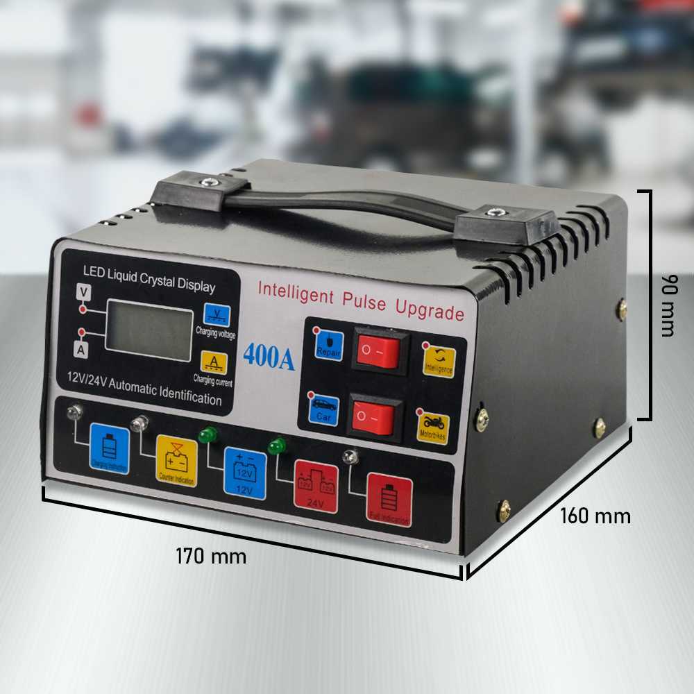 Charger Aki Mobil Lead Acid Battery Charger DC 12 Volt - 24 Volt Aki